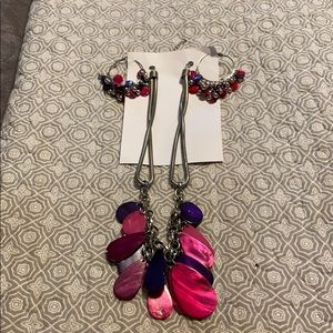 Matching necklace and earrings